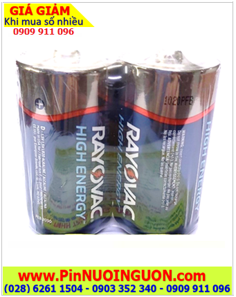 Pin Rayovac LR20, Pin đại D 1.5v Alkaline Rayovac LR20 HighPower chính hãng (Loại 02viên)